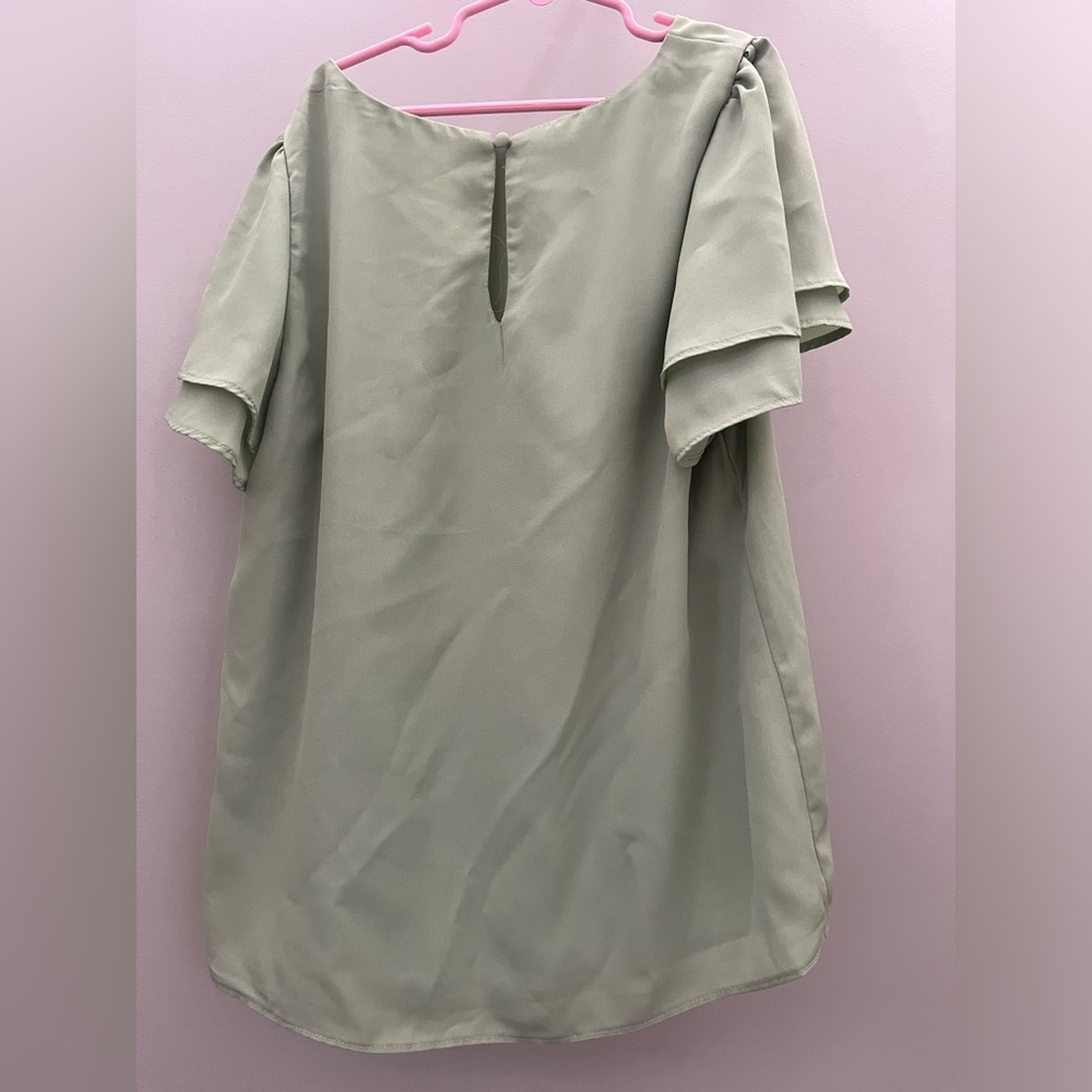 Layered split sleeve solid top XS - Picture 3 of 9